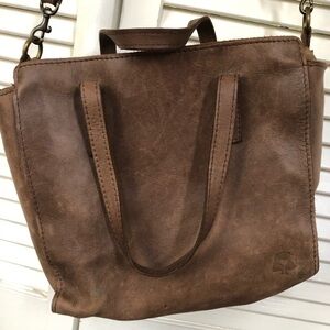 fashionable local and global distressed leather purse